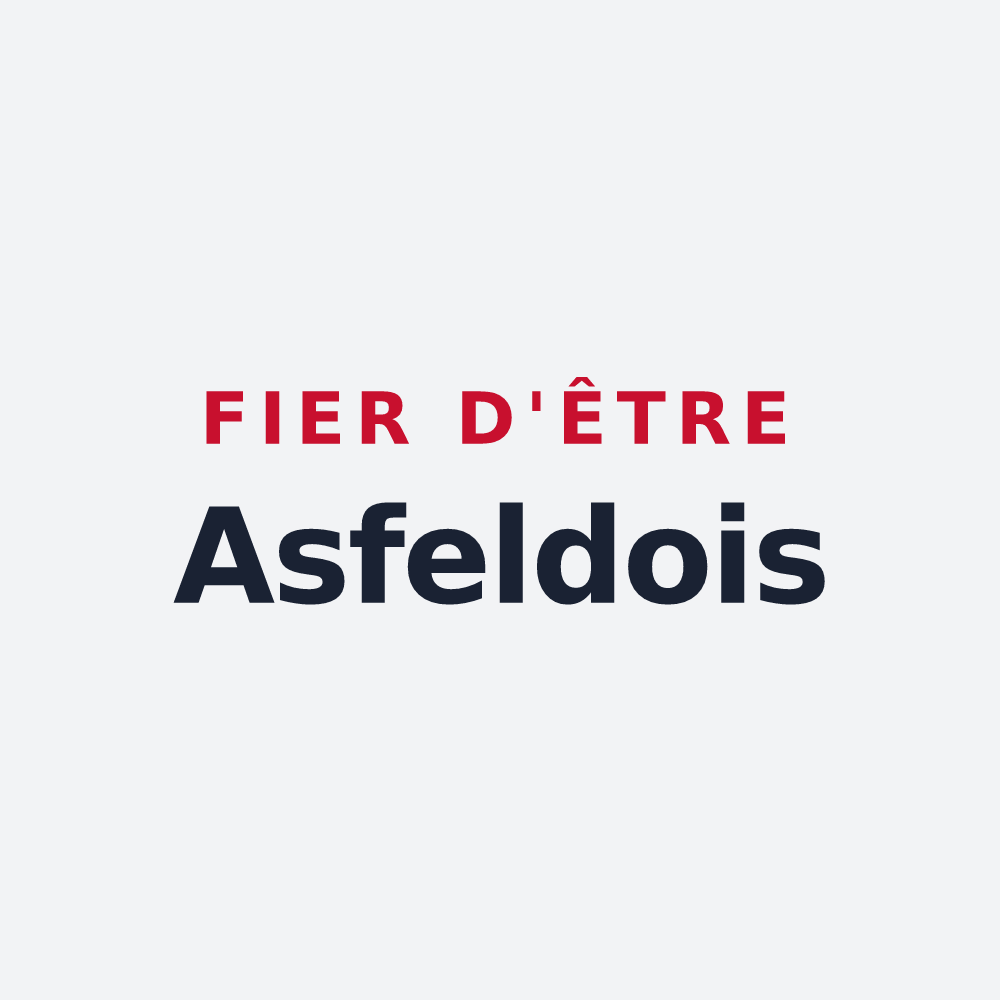 Poster « Fier d'être Asfeldois » — design pour Asfeld