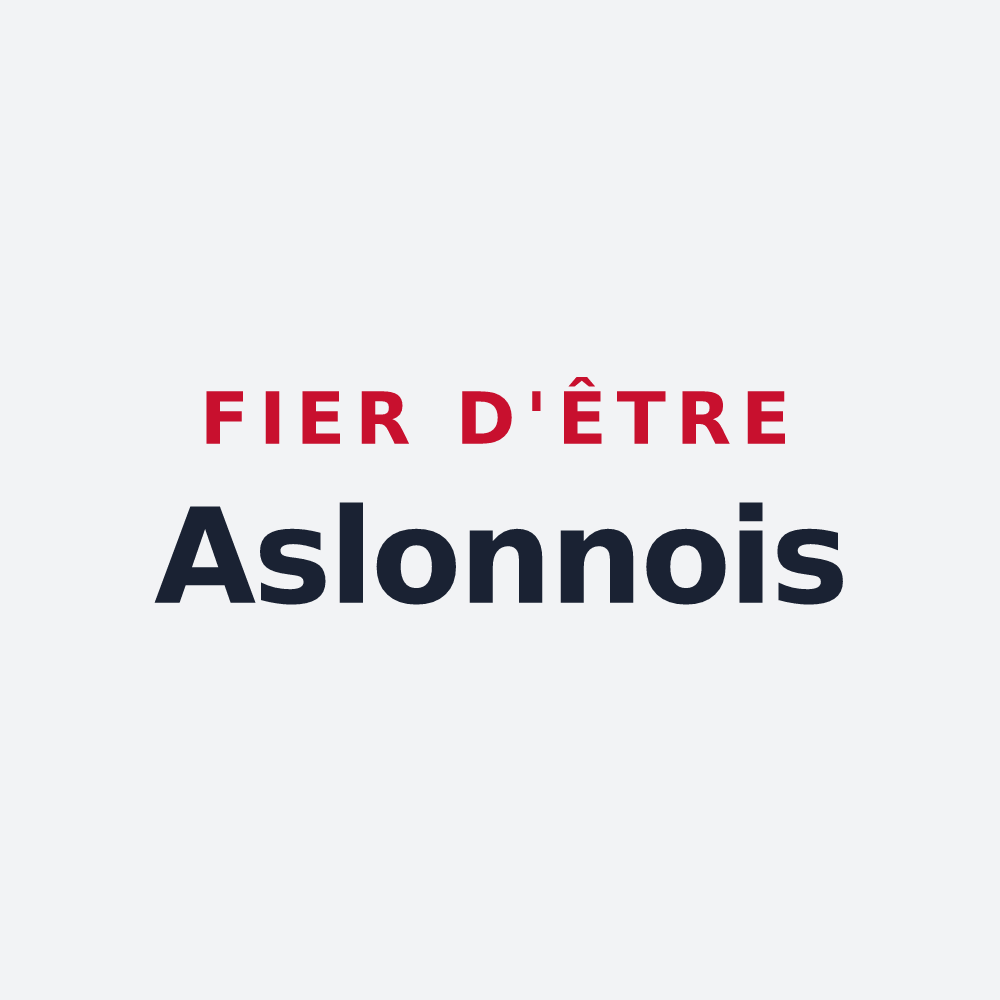 Poster « Fier d'être Aslonnois » — design pour Aslonnes