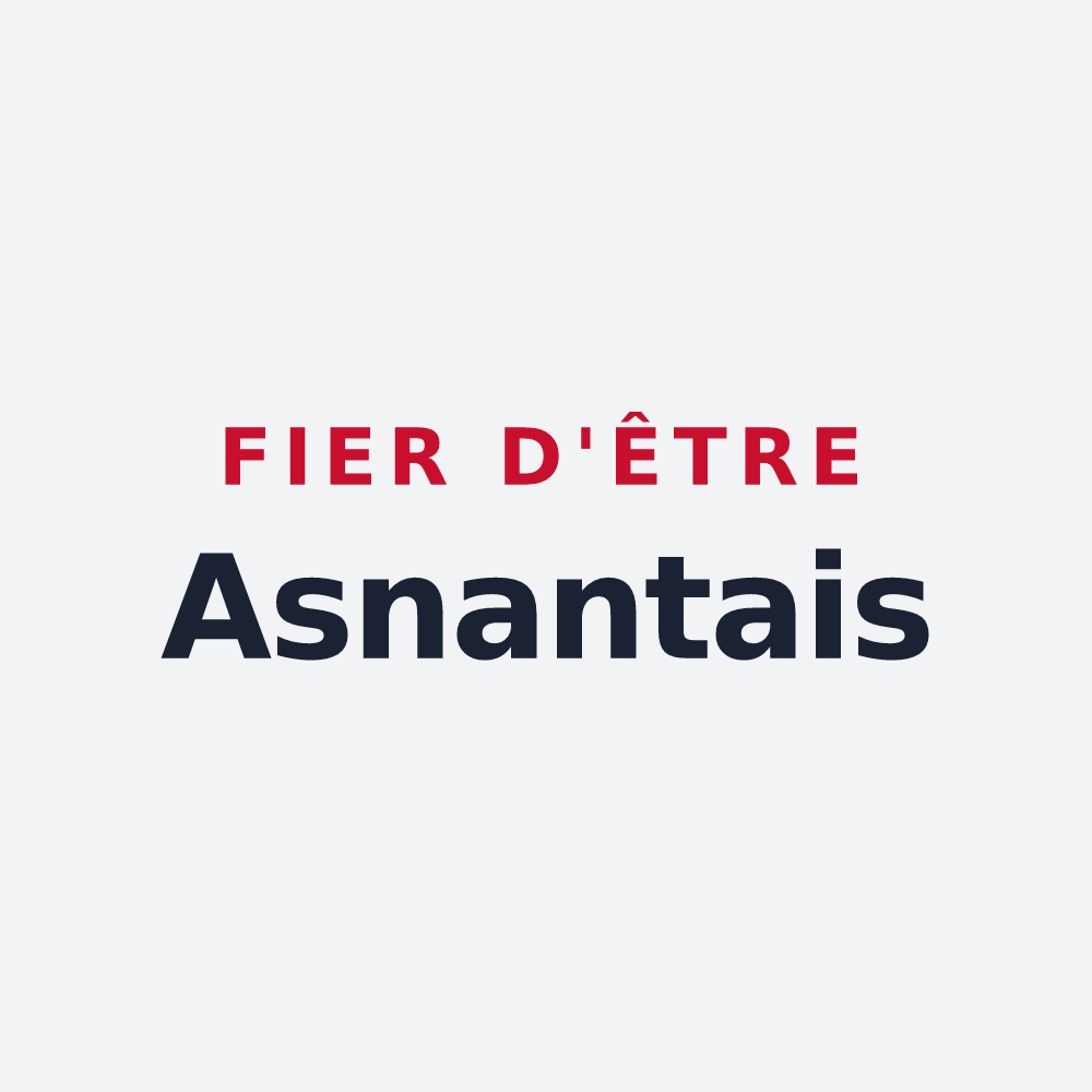 Poster « Fier d'être Asnantais » — design pour Asnan