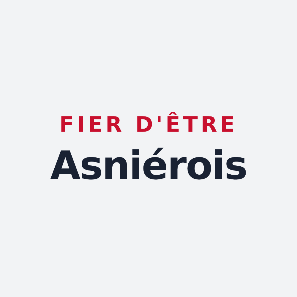 Poster « Fier d'être Asniérois » — design pour Asnières-sur-Seine