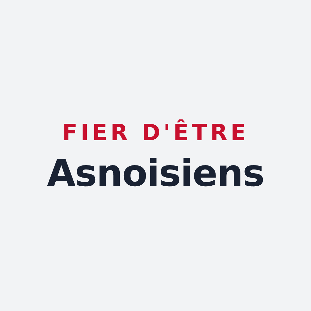 Poster « Fier d'être Asnoisiens » — design pour Asnois