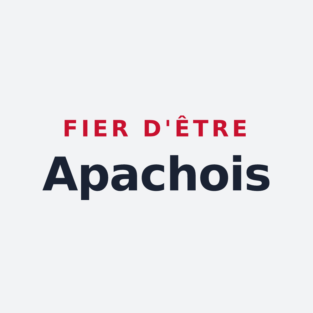 Poster « Fier d'être Apachois » — design pour Aspach