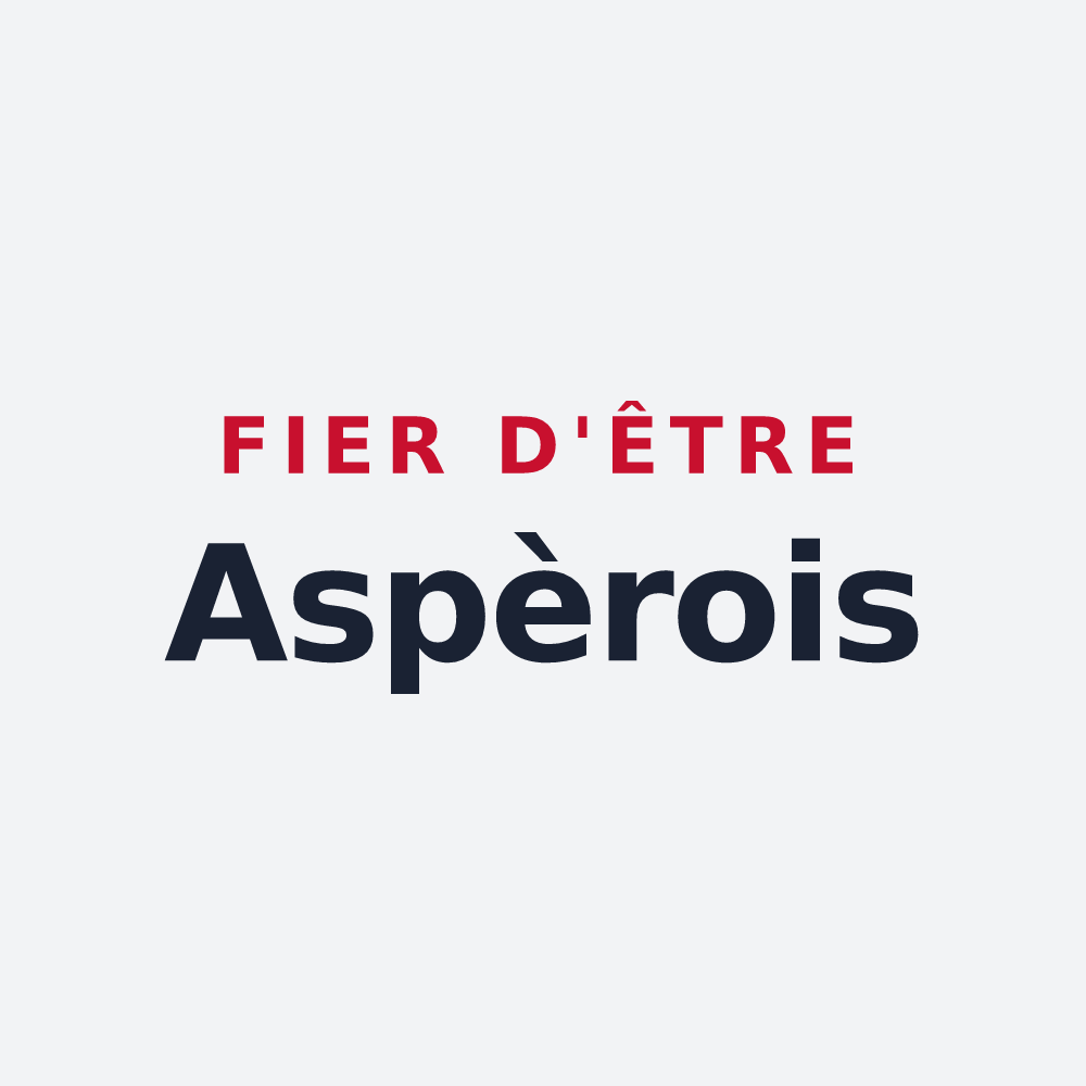 Poster « Fier d'être Aspèrois » — design pour Aspères
