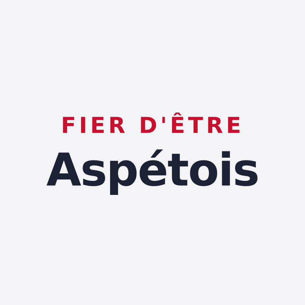 Poster « Fier d'être Aspétois » — design pour Aspet