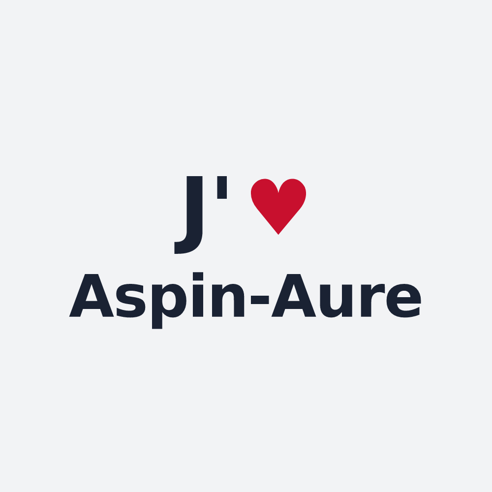 Poster personnalisé Aspin-Aure — design J'aime Aspin-Aure