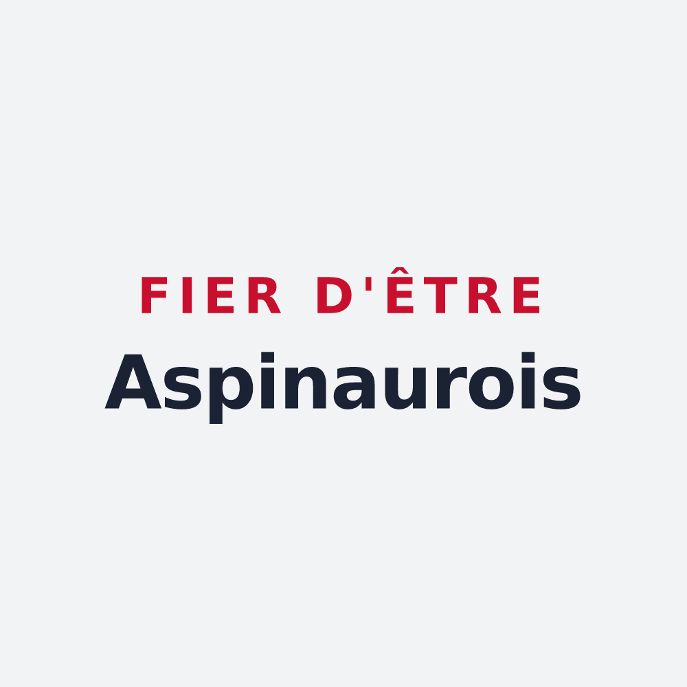 Poster « Fier d'être Aspinaurois » — design pour Aspin-Aure
