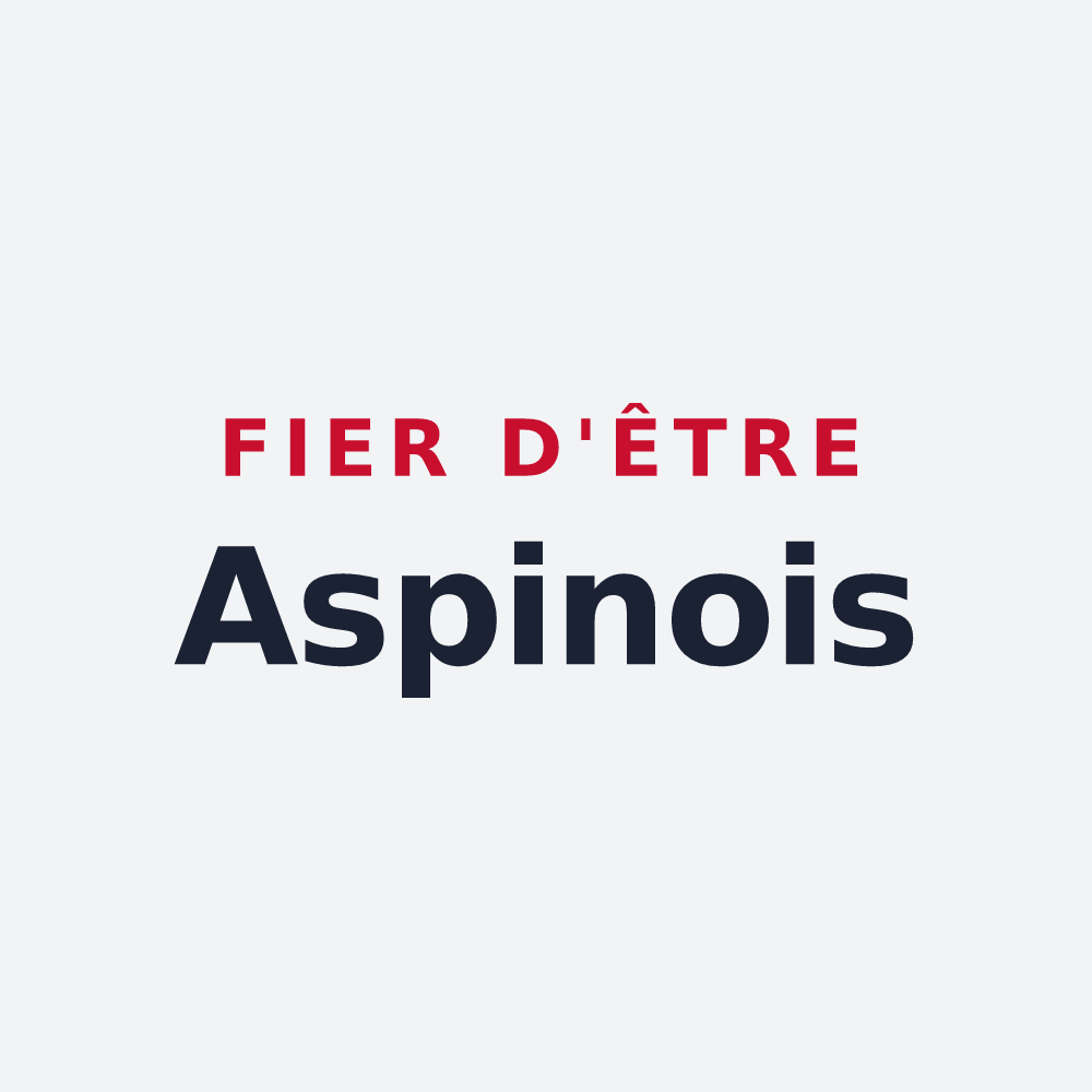 Poster « Fier d'être Aspinois » — design pour Aspin-en-Lavedan
