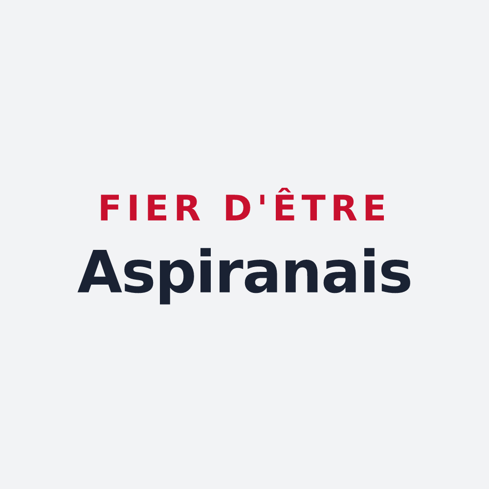 Poster « Fier d'être Aspiranais » — design pour Aspiran