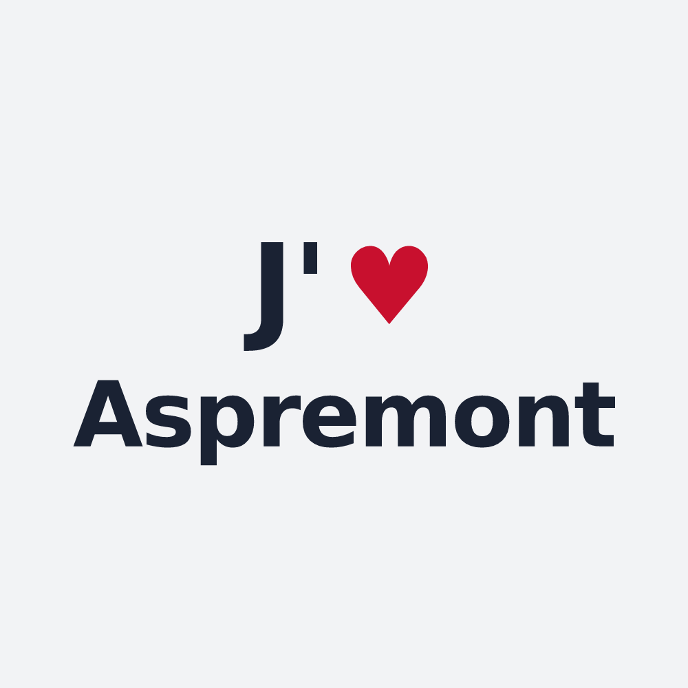 Poster personnalisé Aspremont — design J'aime Aspremont