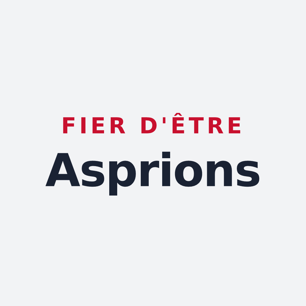 Poster « Fier d'être Asprions » — design pour Aspres-lès-Corps