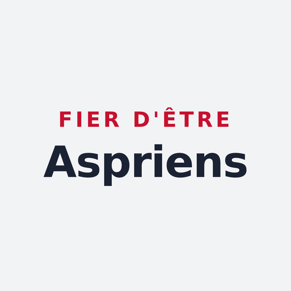 Poster « Fier d'être Aspriens » — design pour Aspres-sur-Buëch