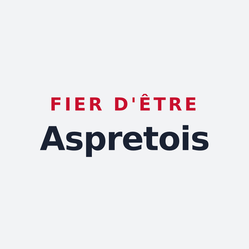 Poster « Fier d'être Aspretois » — design pour Aspret-Sarrat