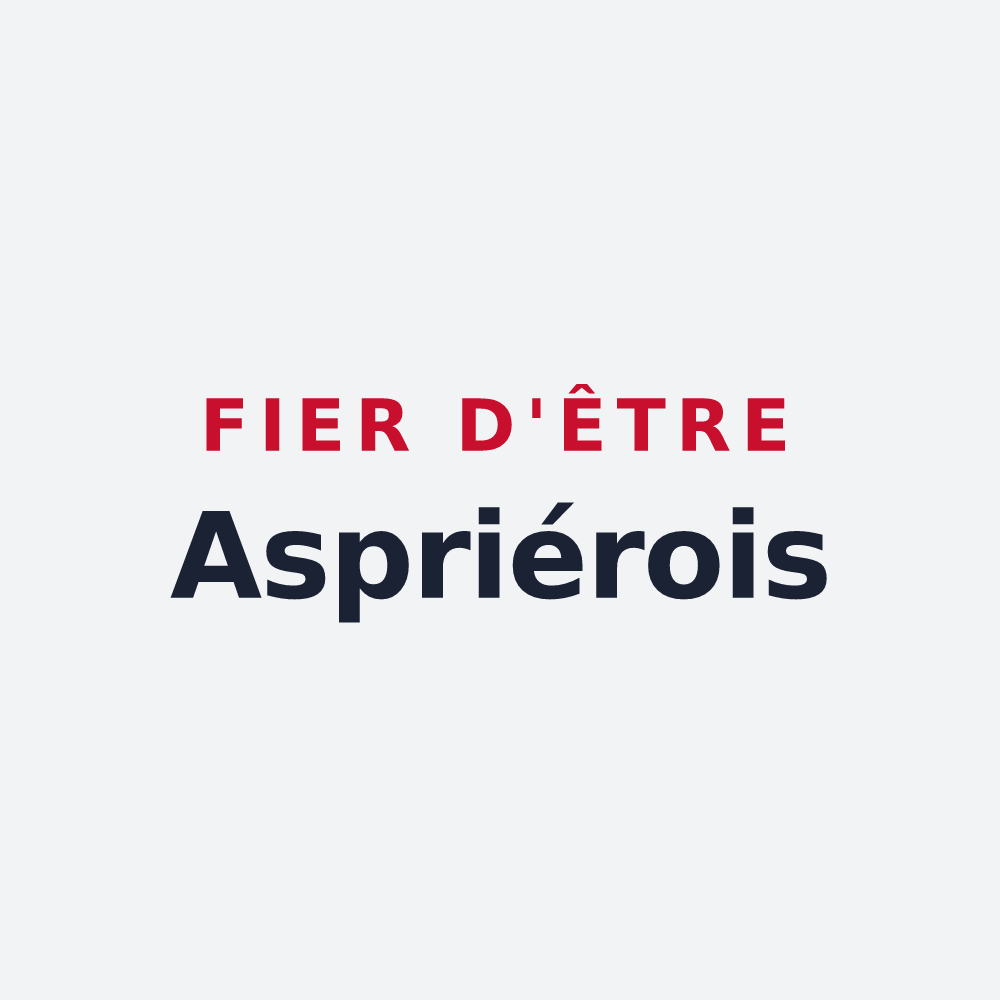 Poster « Fier d'être Aspriérois » — design pour Asprières