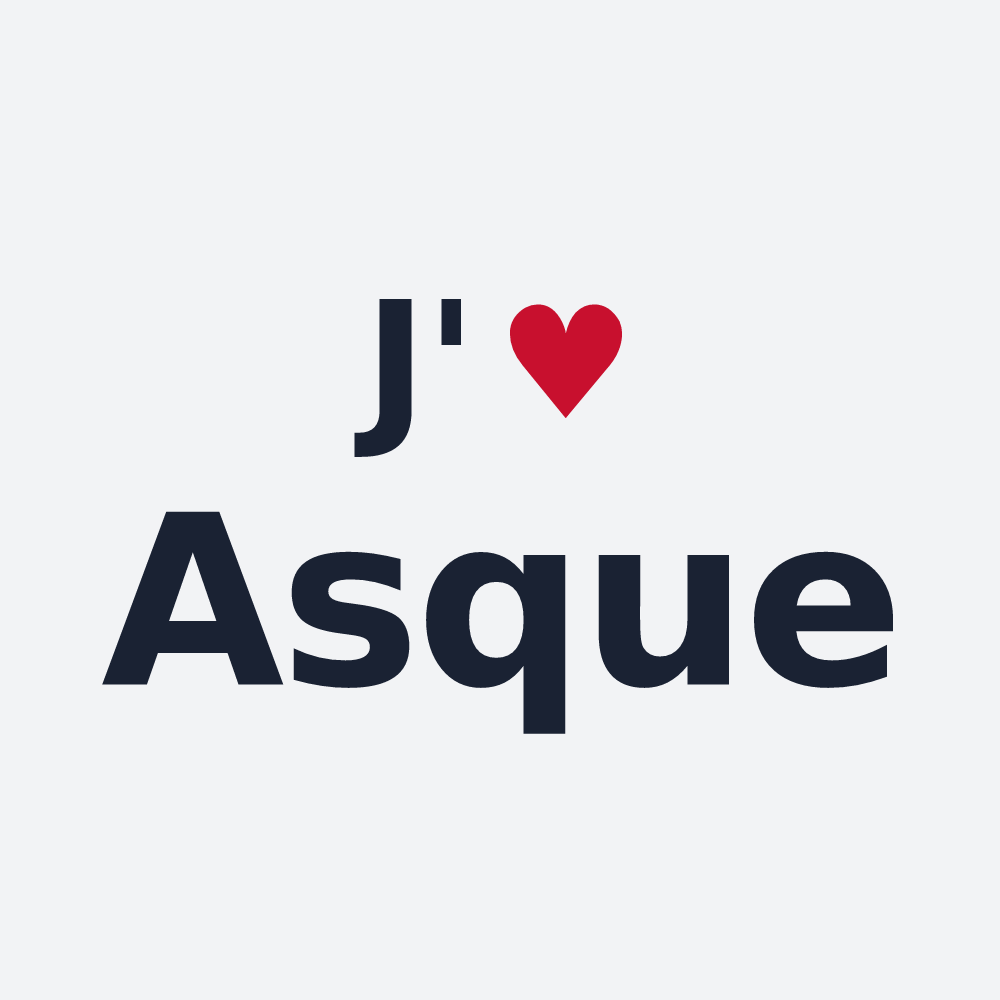 Poster personnalisé Asque — design J'aime Asque