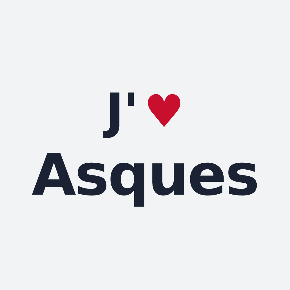 Poster personnalisé Asques — design J'aime Asques