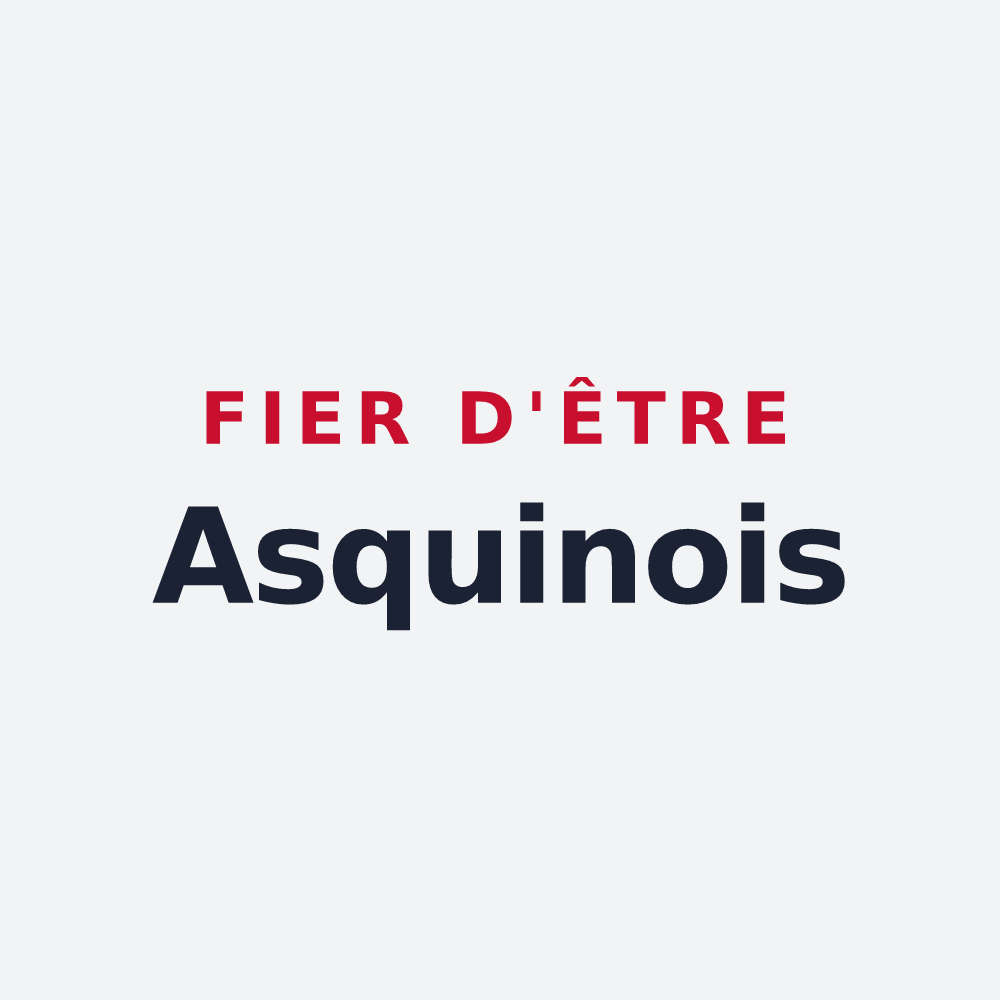 Poster « Fier d'être Asquinois » — design pour Asquins