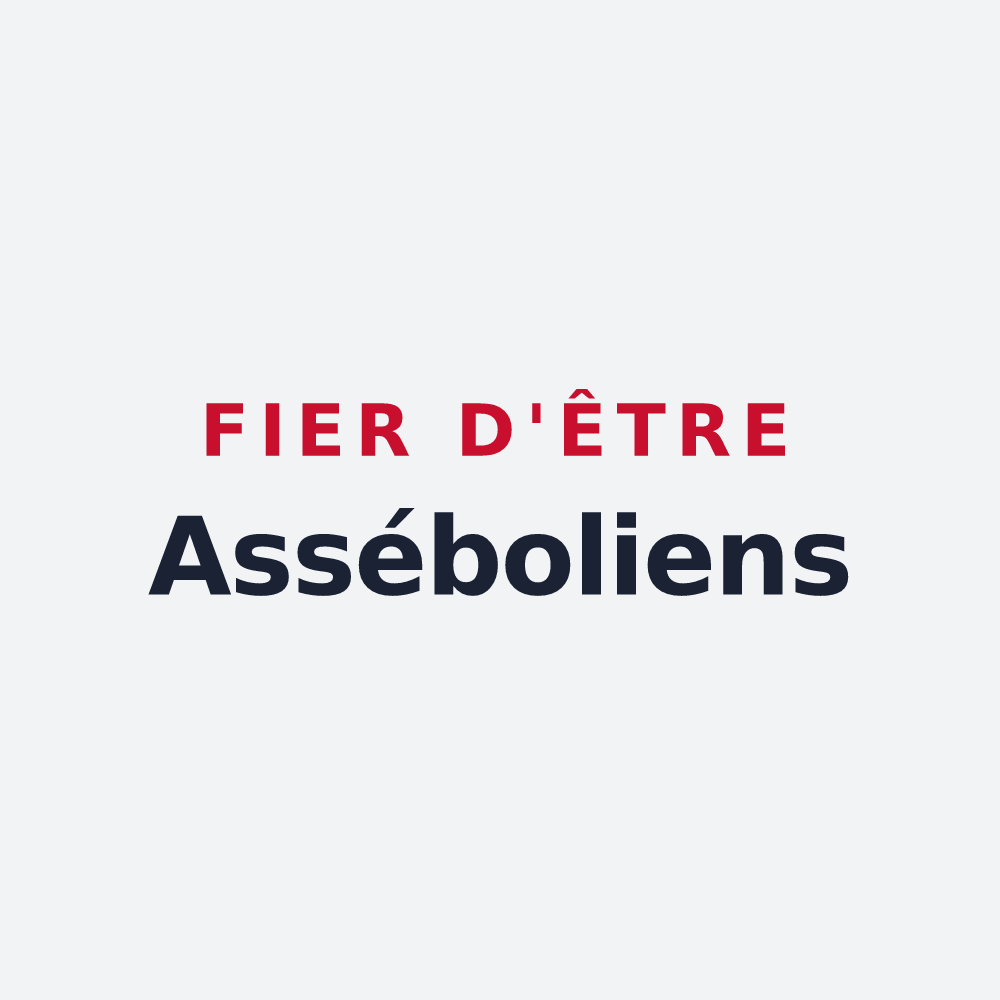 Poster « Fier d'être Asséboliens » — design pour Assé-le-Boisne