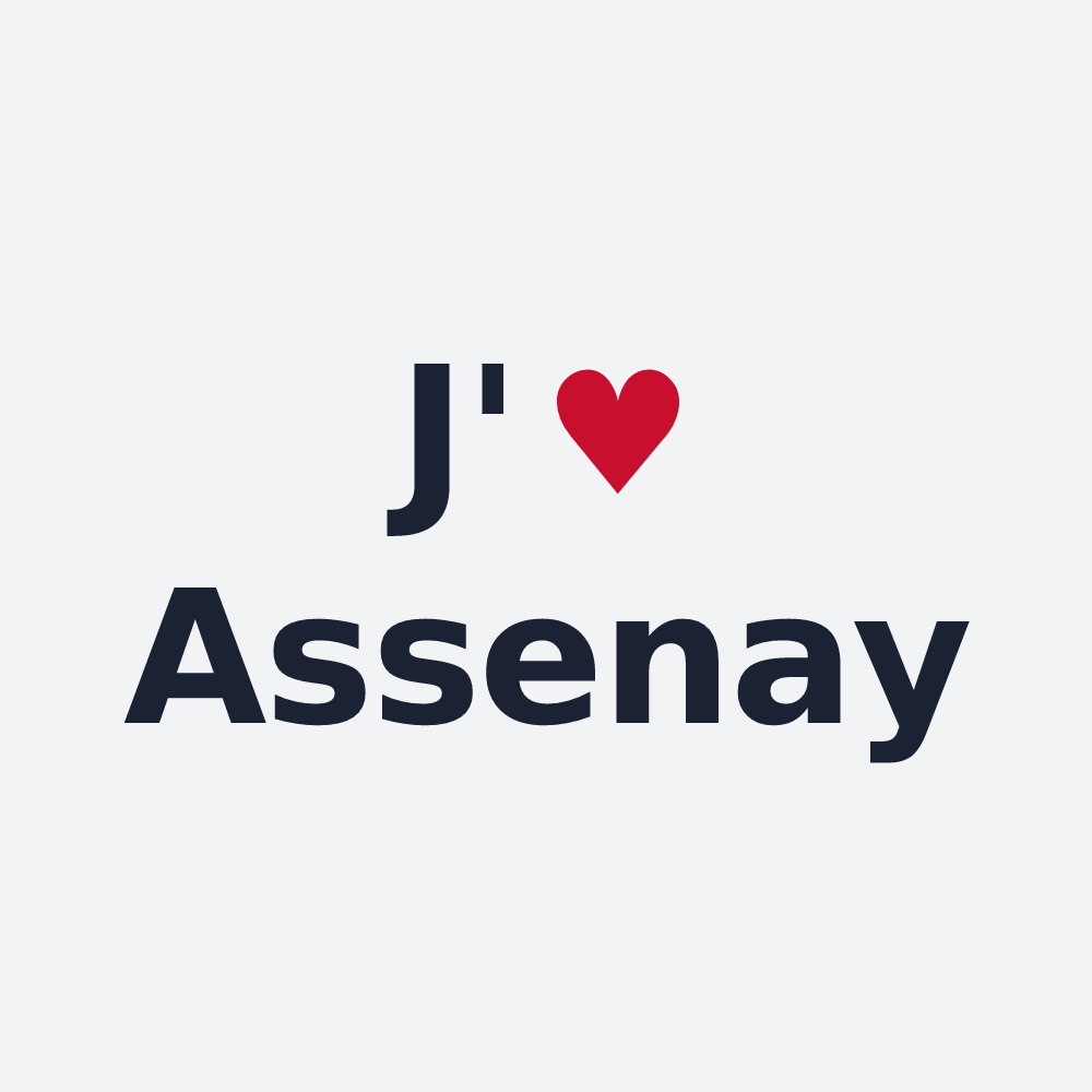 Poster personnalisé Assenay — design J'aime Assenay