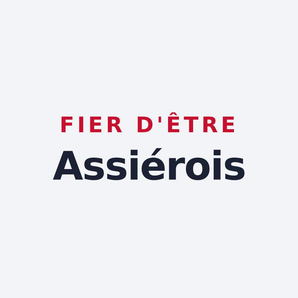 Poster « Fier d'être Assiérois » — design pour Assier