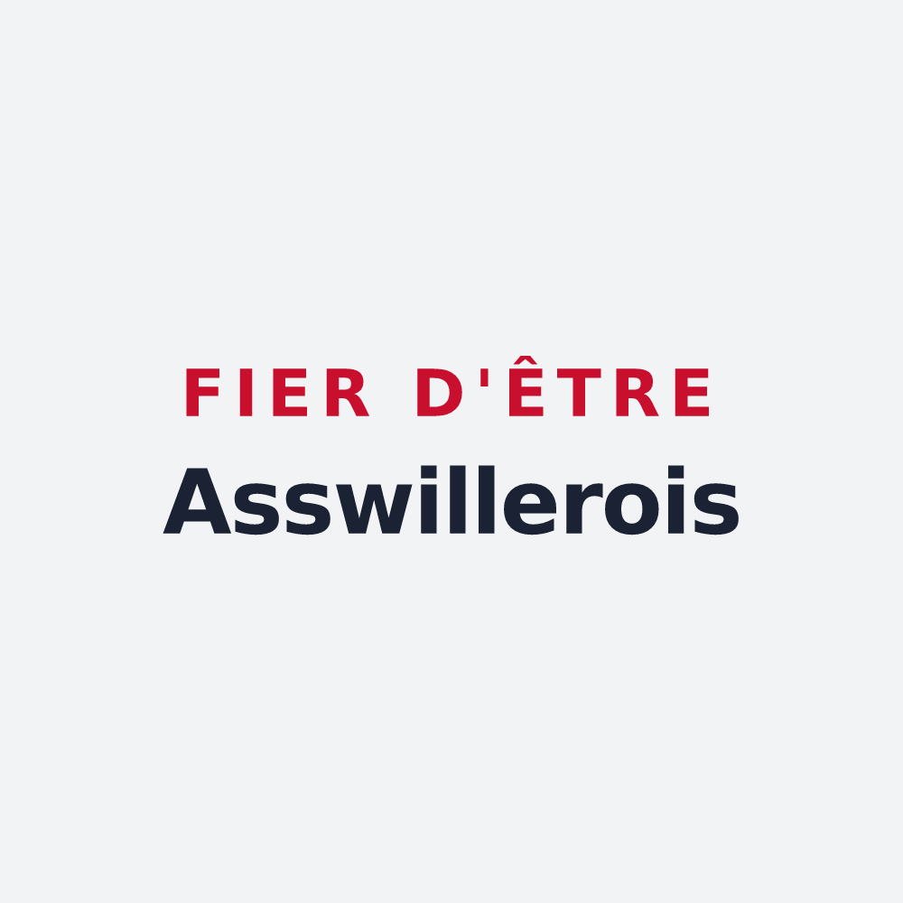 Poster « Fier d'être Asswillerois » — design pour Asswiller