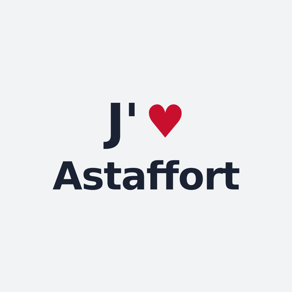 Poster personnalisé Astaffort — design J'aime Astaffort