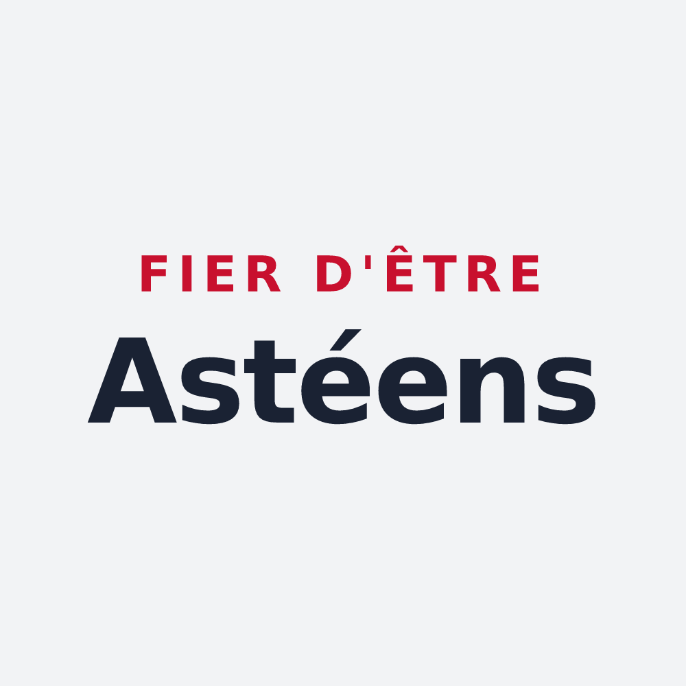 Poster « Fier d'être Astéens » — design pour Asté