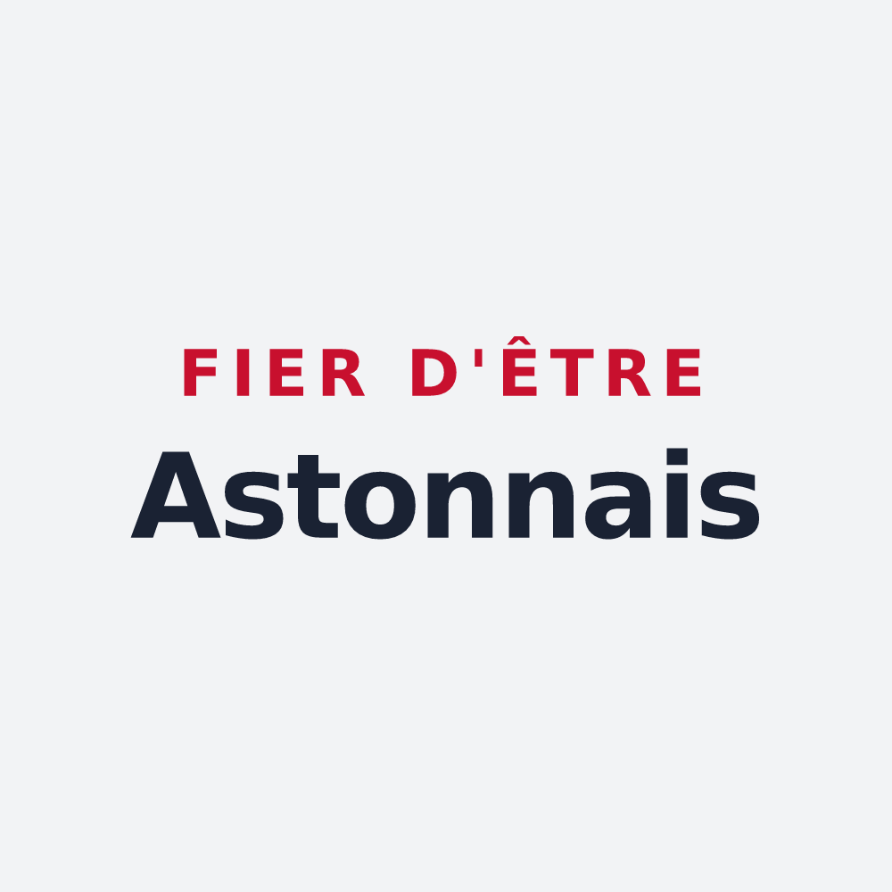 Poster « Fier d'être Astonnais » — design pour Aston