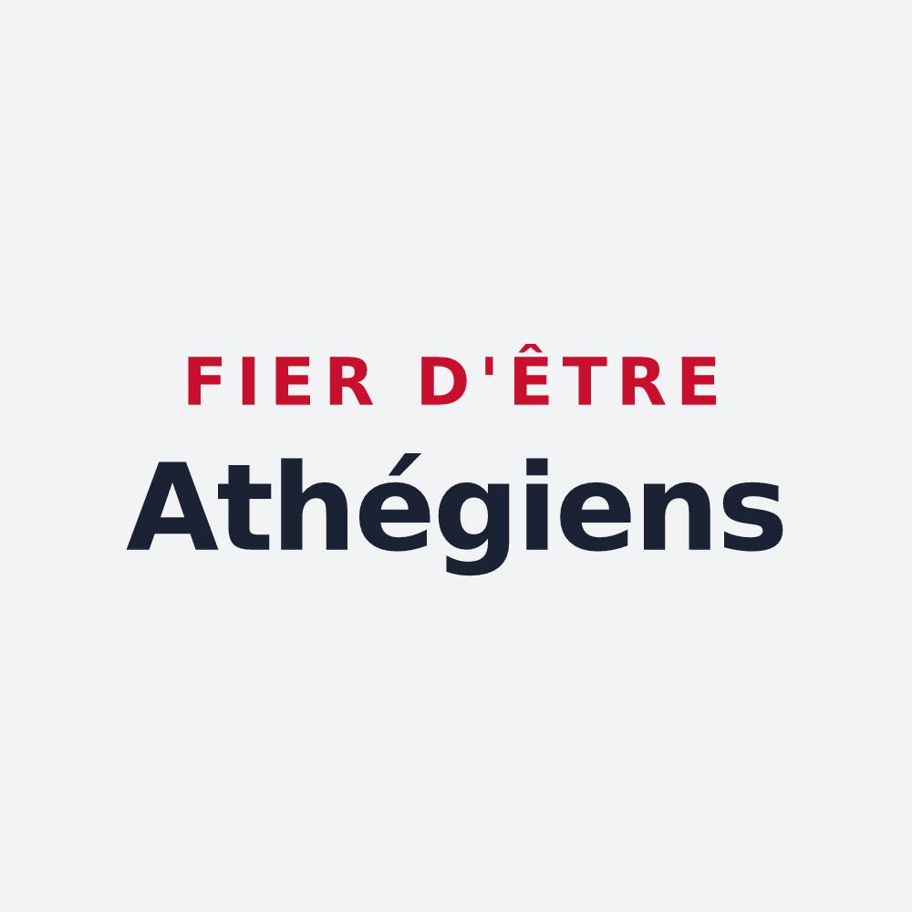 Poster « Fier d'être Athégiens » — design pour Athée-sur-Cher
