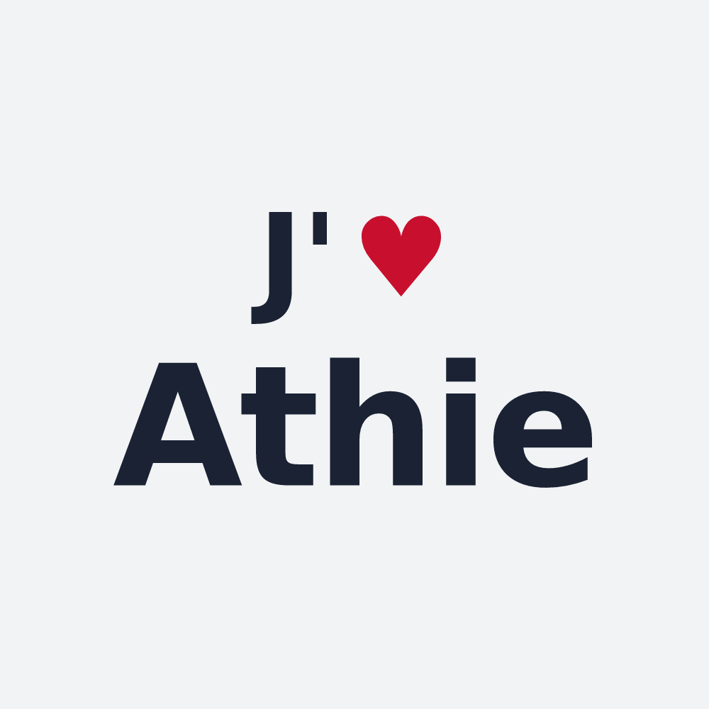 Poster personnalisé Athie — design J'aime Athie