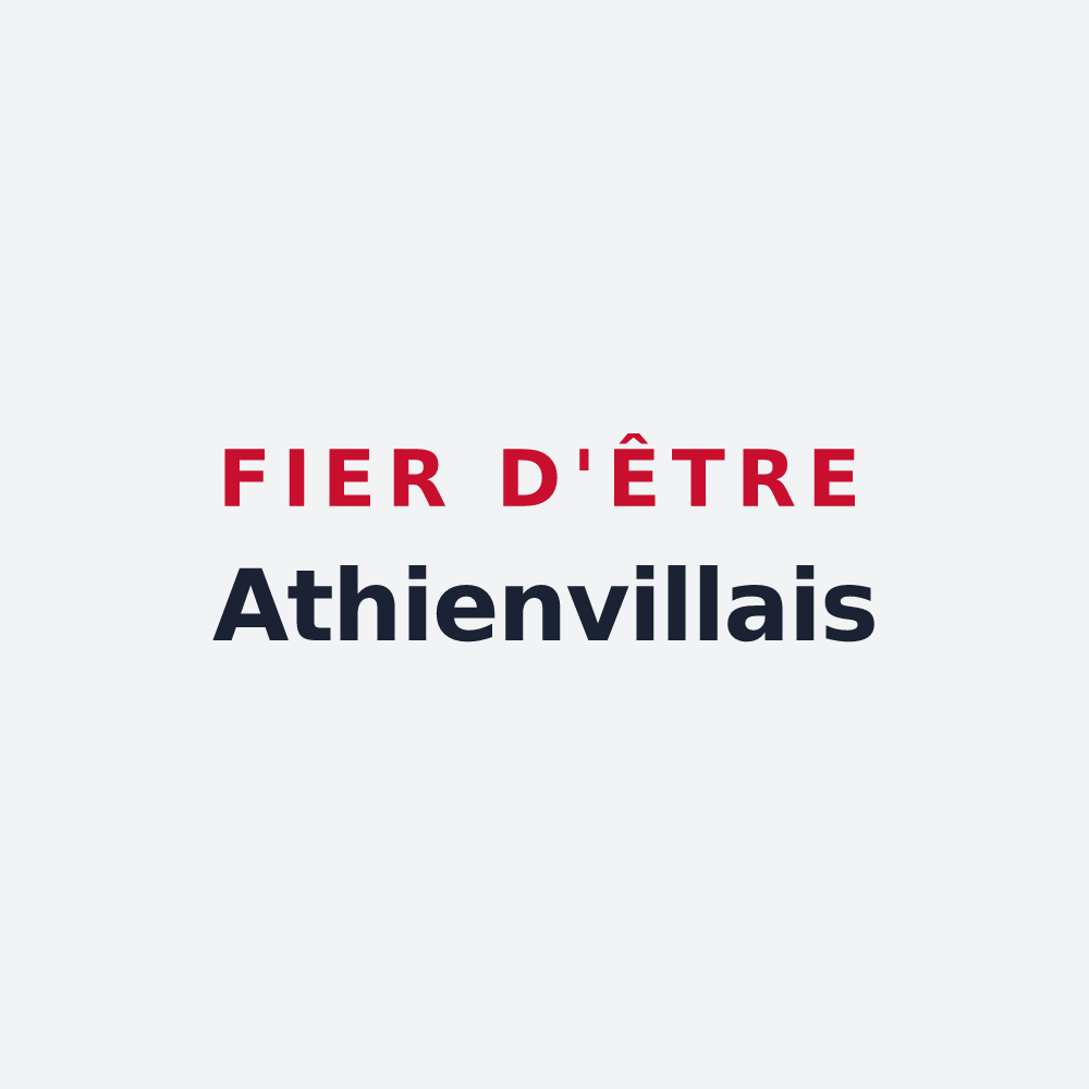 Poster « Fier d'être Athienvillais » — design pour Athienville
