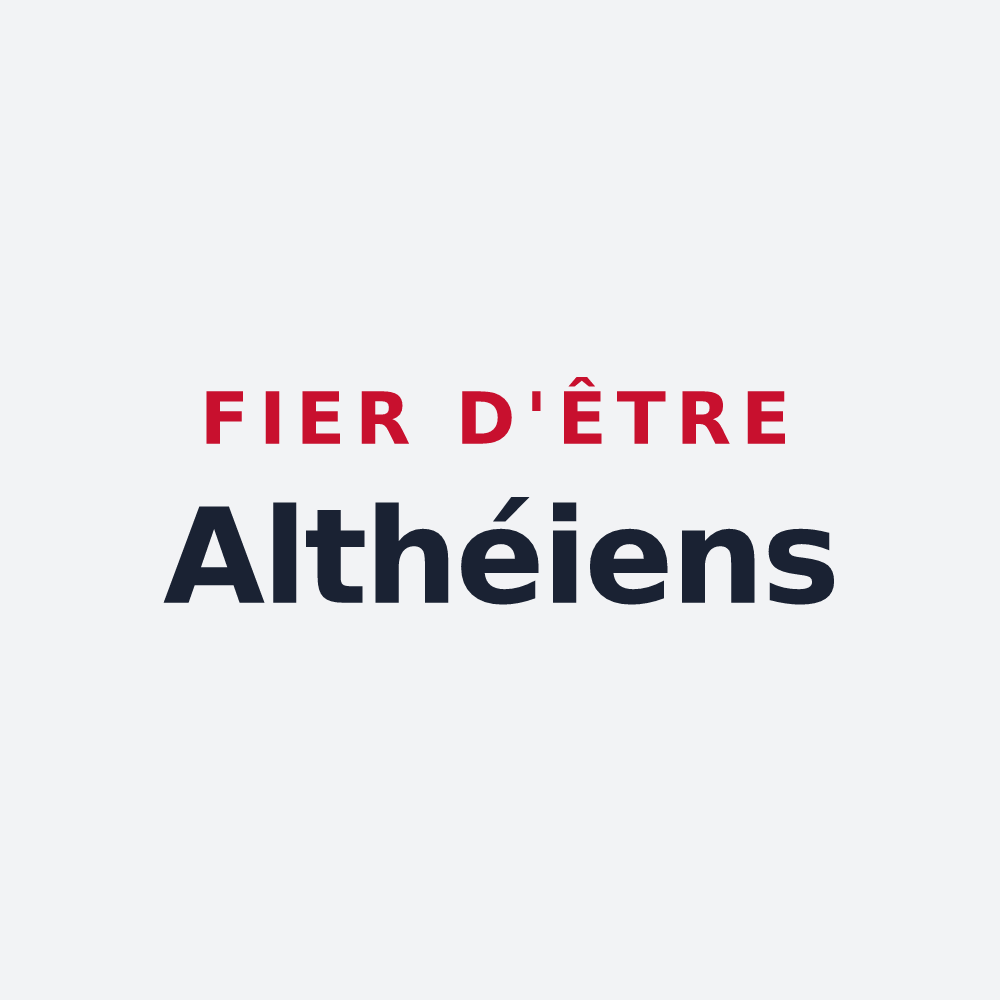 Poster « Fier d'être Althéiens » — design pour Athies