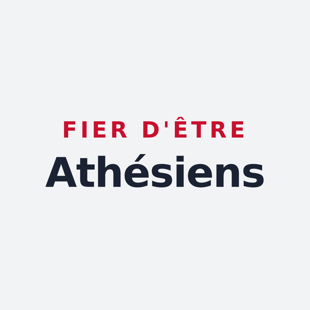 Poster « Fier d'être Athésiens » — design pour Athies