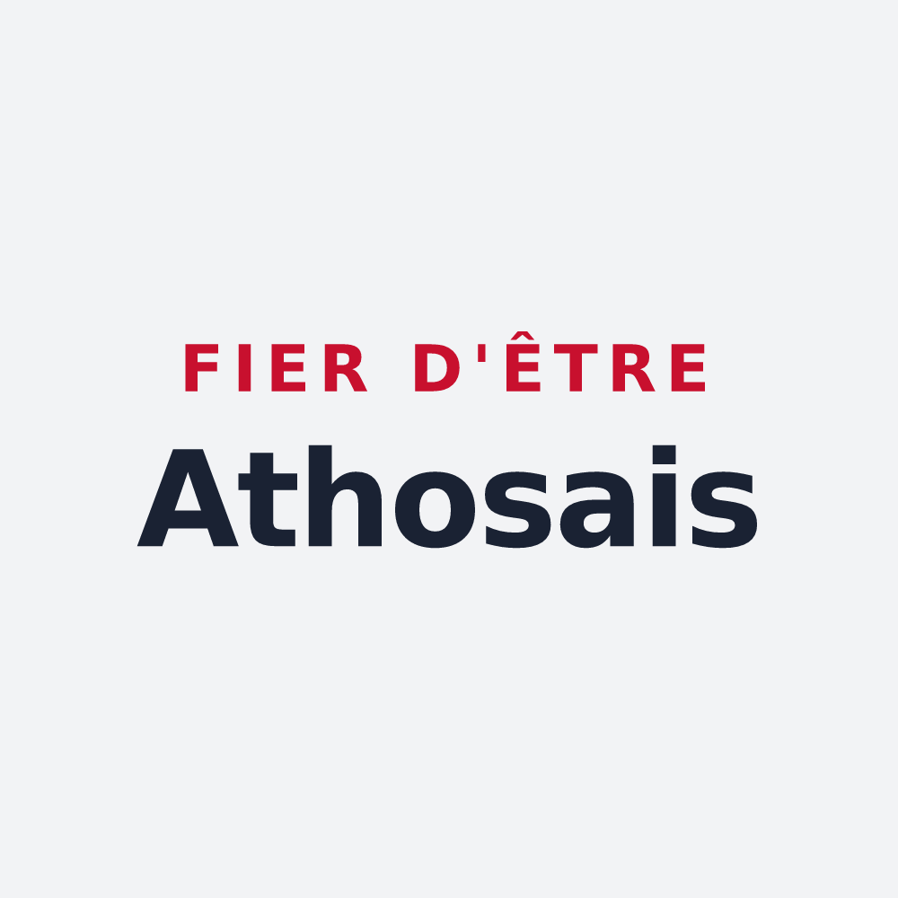 Poster « Fier d'être Athosais » — design pour Athos-Aspis