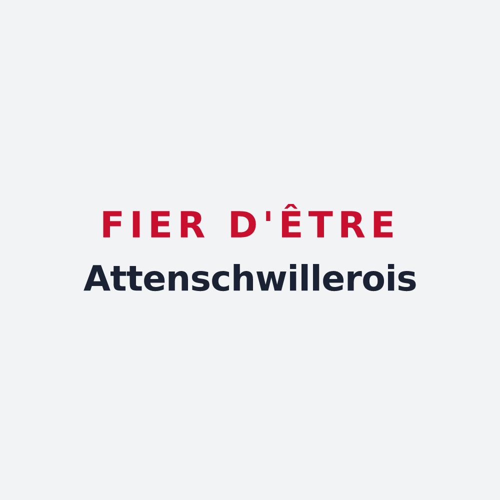 Poster « Fier d'être Attenschwillerois » — design pour Attenschwiller