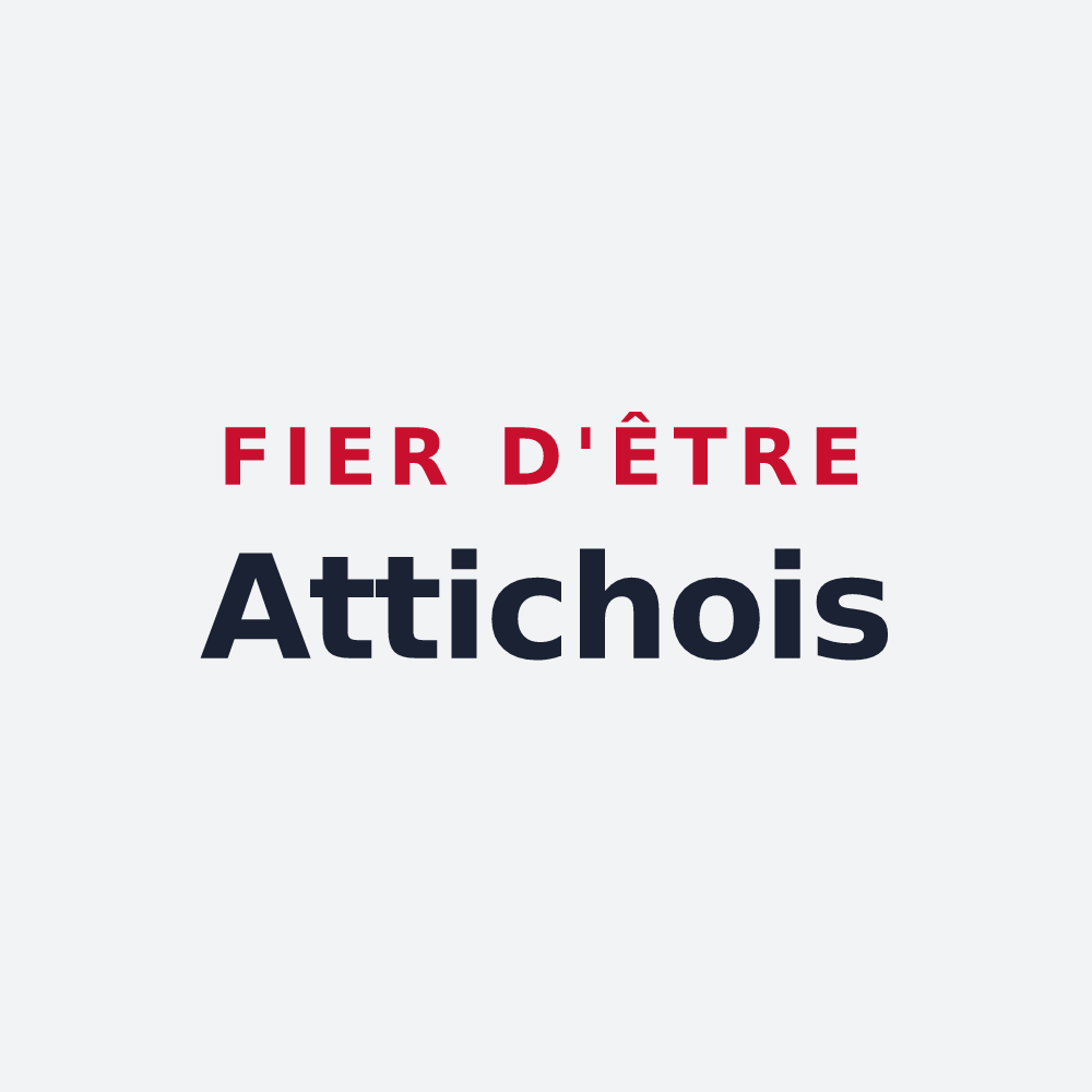 Poster « Fier d'être Attichois » — design pour Attichy