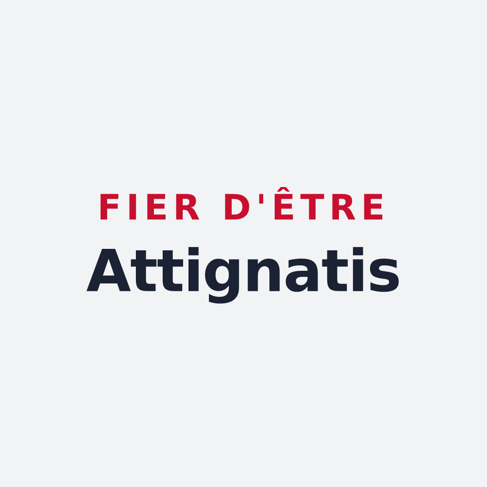 Poster « Fier d'être Attignatis » — design pour Attignat