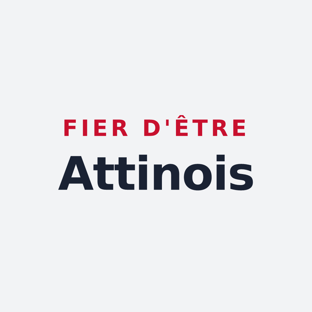 Poster « Fier d'être Attinois » — design pour Attin