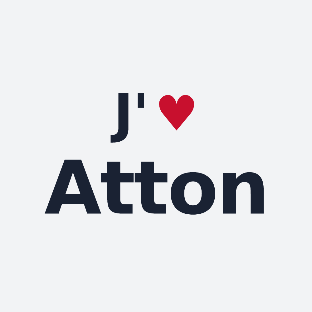 Poster personnalisé Atton — design J'aime Atton