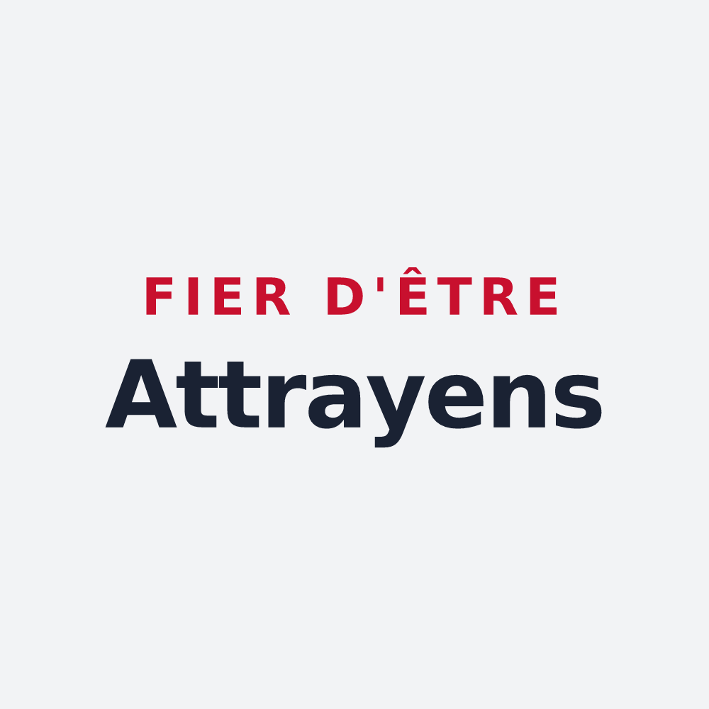 Poster « Fier d'être Attrayens » — design pour Attray