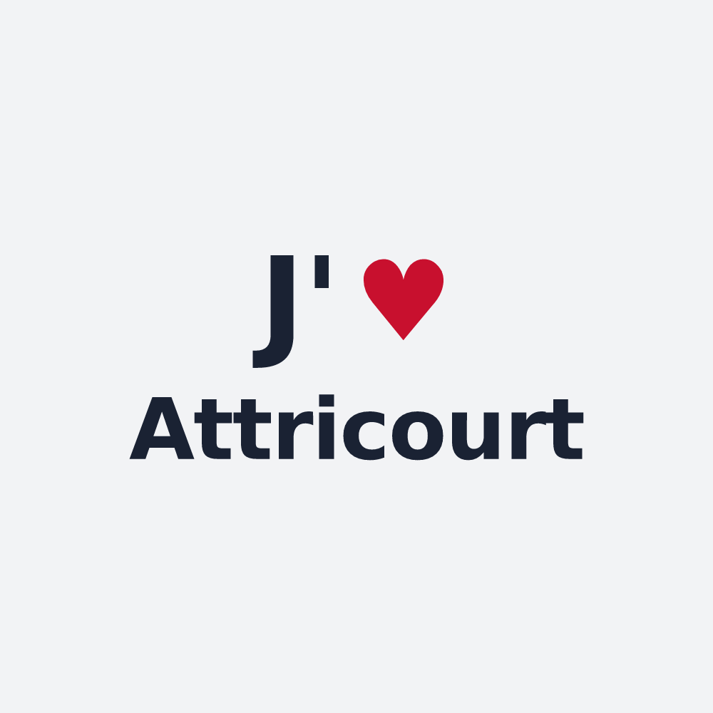 Poster personnalisé Attricourt — design J'aime Attricourt
