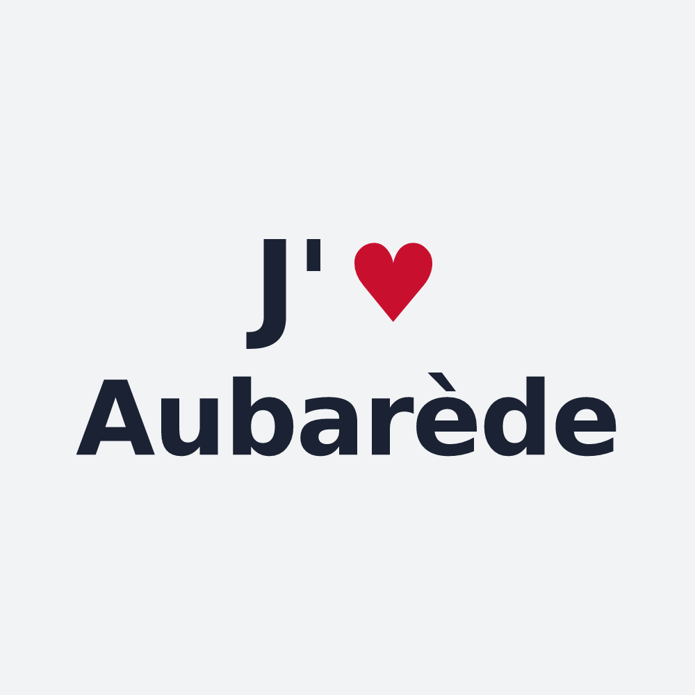 Poster personnalisé Aubarède — design J'aime Aubarède