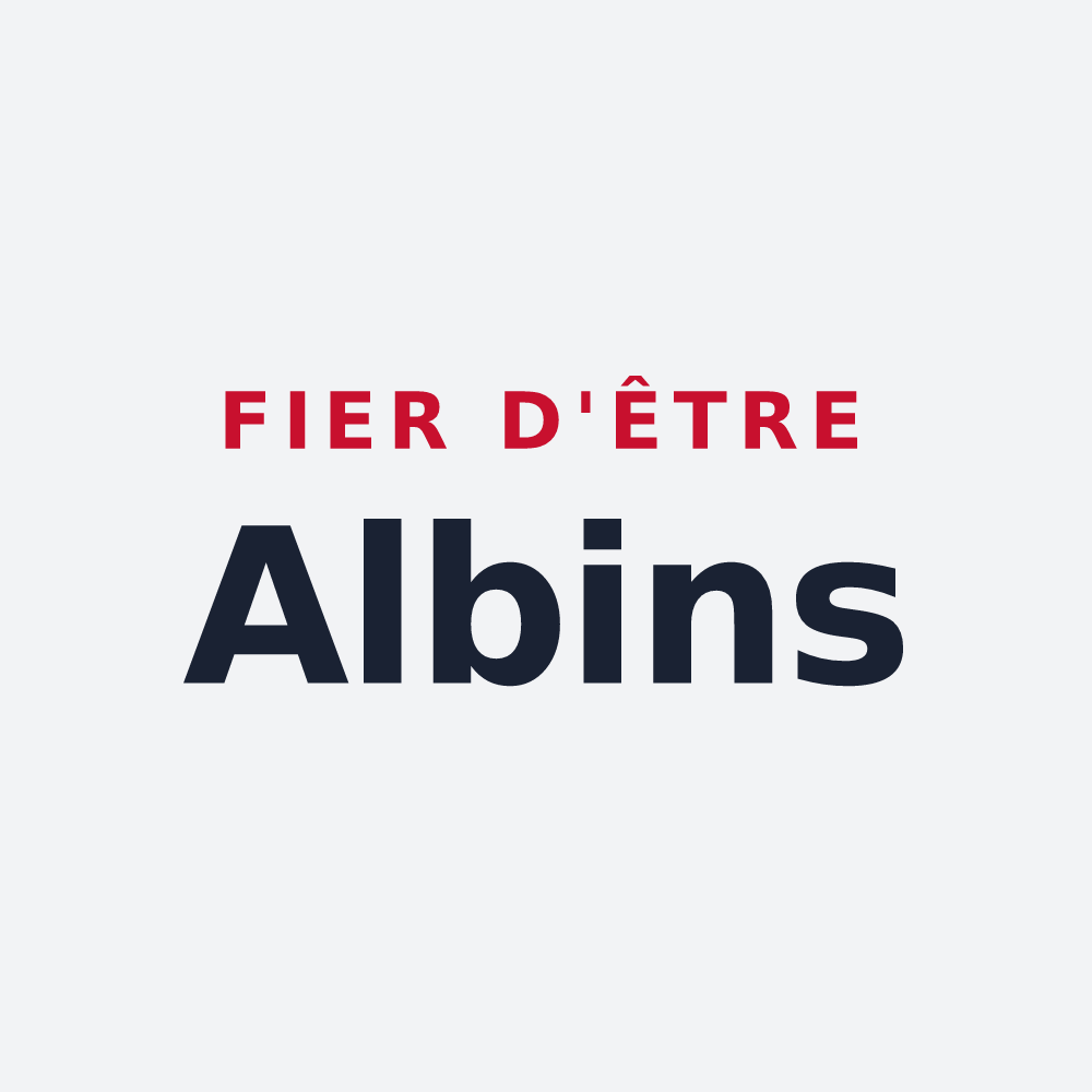 Poster « Fier d'être Albins » — design pour Aube