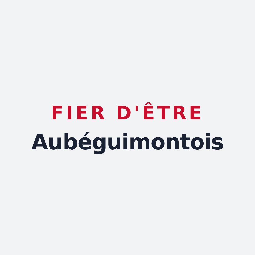 Poster « Fier d'être Aubéguimontois » — design pour Aubéguimont