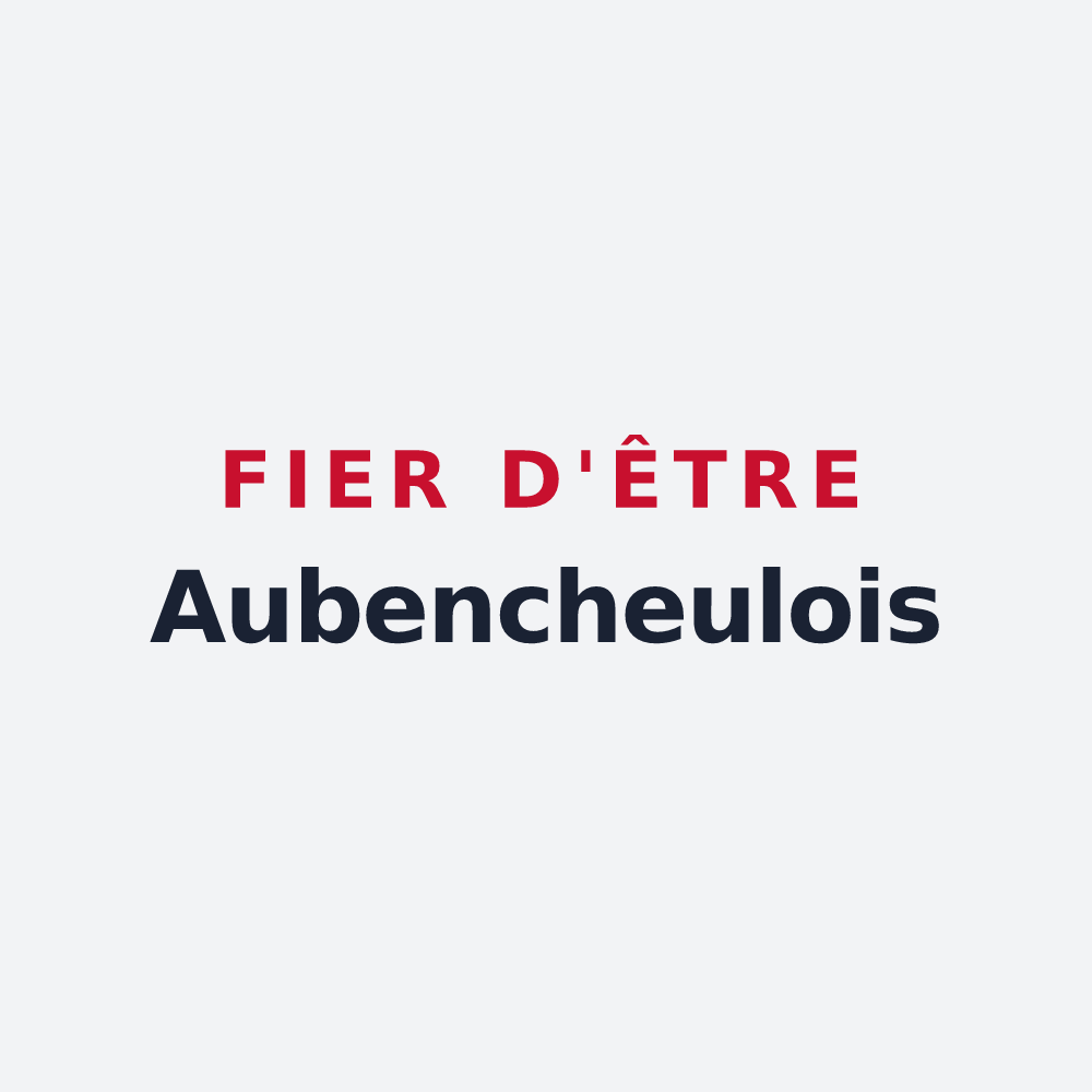 Poster « Fier d'être Aubencheulois » — design pour Aubencheul-au-Bac