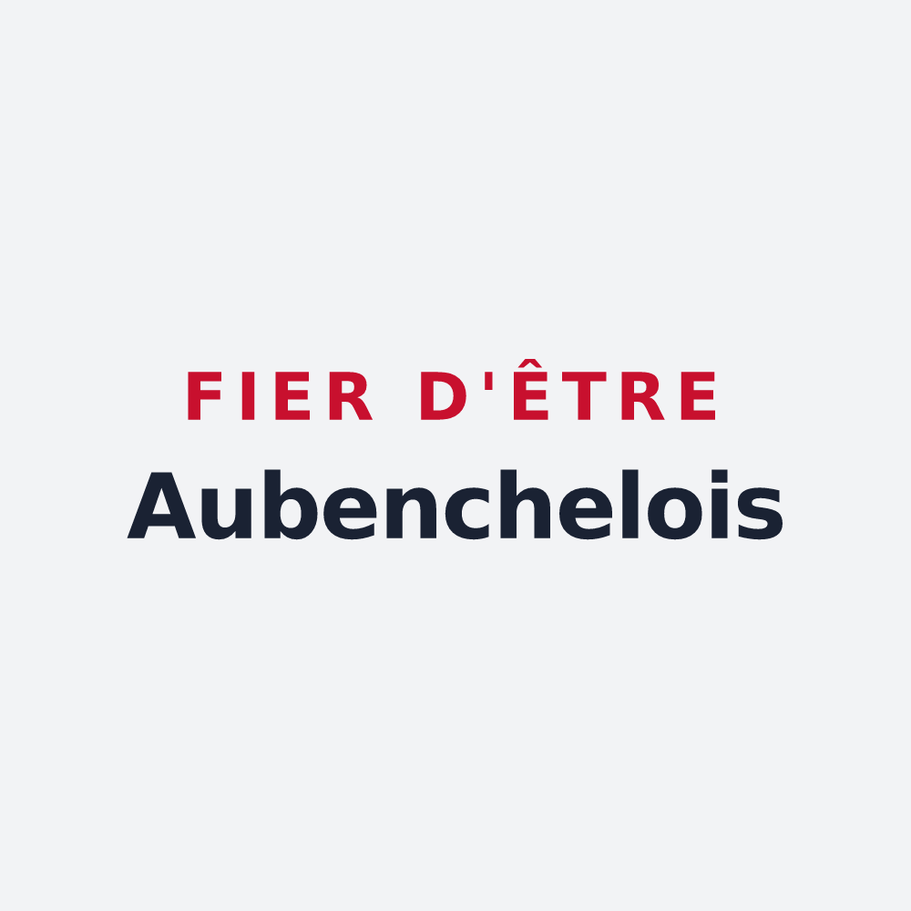 Poster « Fier d'être Aubenchelois » — design pour Aubencheul-aux-Bois