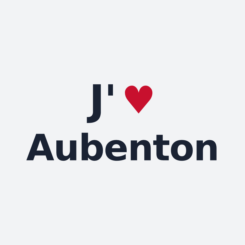 Poster personnalisé Aubenton — design J'aime Aubenton