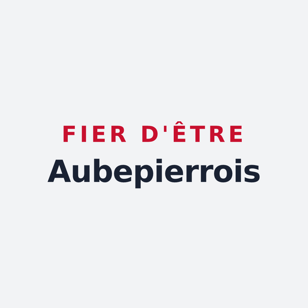 Poster « Fier d'être Aubepierrois » — design pour Aubepierre-sur-Aube