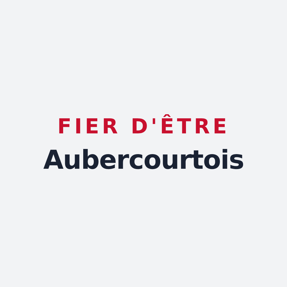 Poster « Fier d'être Aubercourtois » — design pour Aubercourt
