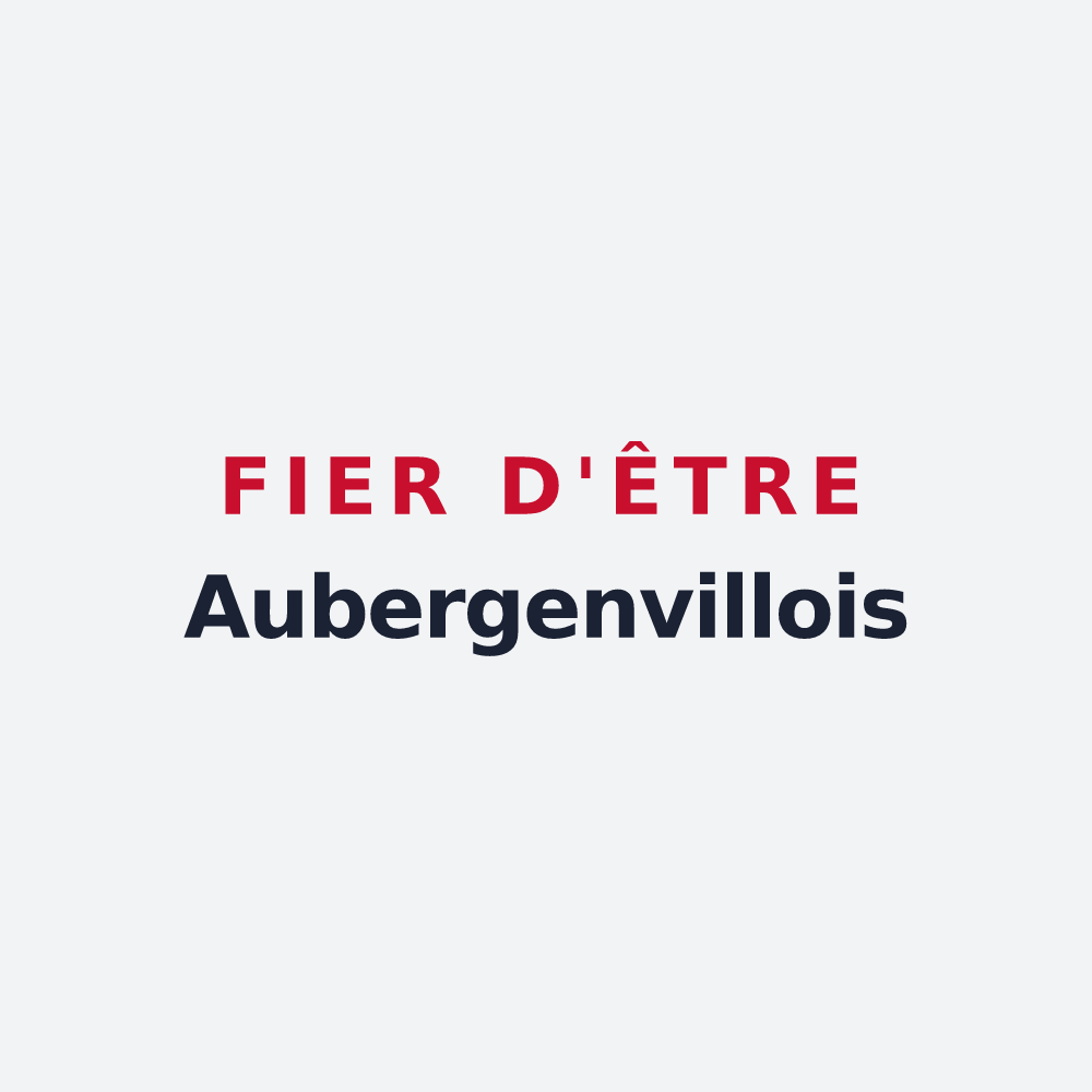 Poster « Fier d'être Aubergenvillois » — design pour Aubergenville