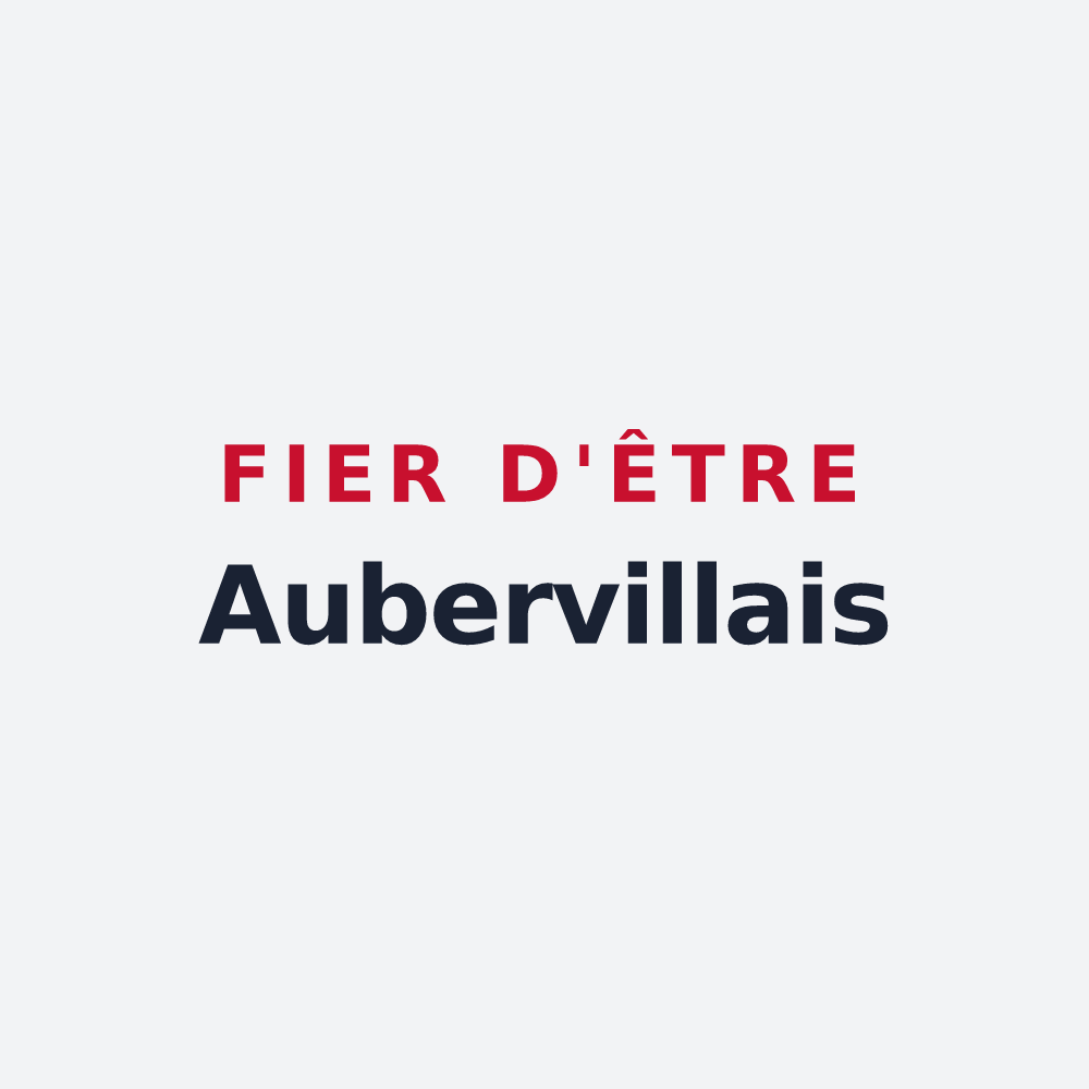Poster « Fier d'être Aubervillais » — design pour Auberville-la-Renault